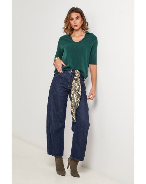Pull en laine mélangée Wild vert sapin