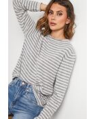 Pull en laine mélangée Sirius gris