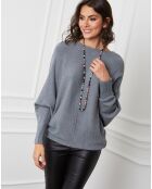 Dragor dunkelgrauer Pullover aus einer Kaschmirmischung
