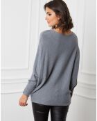Dragor dunkelgrauer Pullover aus einer Kaschmirmischung