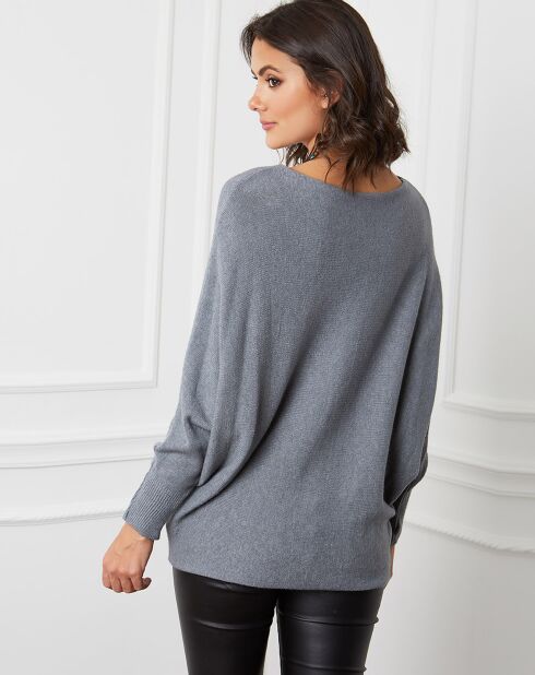 Pull en cachemire mélangé Dragor gris foncé