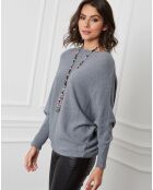 Dragor dunkelgrauer Pullover aus einer Kaschmirmischung