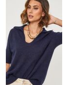 Pull en laine mélangée Wild marine