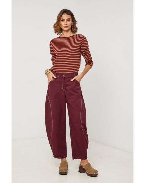 Pantalon Uma bordeaux
