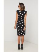 Robe en coton Athena noir/blanc
