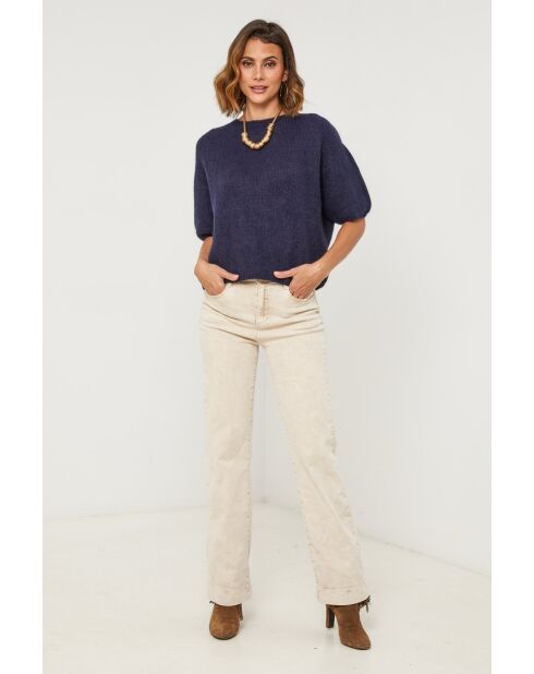 Pull en laine mélangée Willow marine
