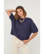 Pull en laine mélangée Willow marine