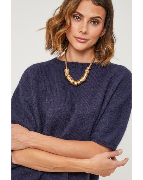 Pull en laine mélangée Willow marine
