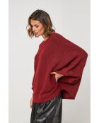 Pull en laine mélangée Tresor bordeaux