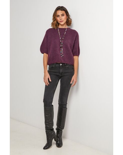 Pull en laine mélangée Willow violet