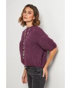 Pull en laine mélangée Willow violet