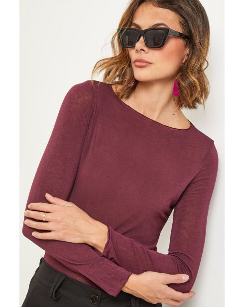 Violettes smaragdgrünes Top