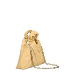 Sac à main en cuir Didi jaune pastel - 33 x 27 x 7 cm