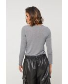 Top Emeraude gris
