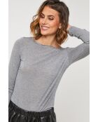 Top Emeraude gris