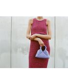 Sac à main en cuir Mini Didi violet - 23 x 21 x 4,5 cm