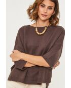 Pull Xeres chocolat