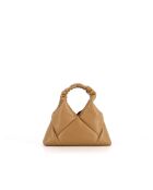 Sac à main en cuir Mini Didi beige - 23 x 21 x 4,5 cm