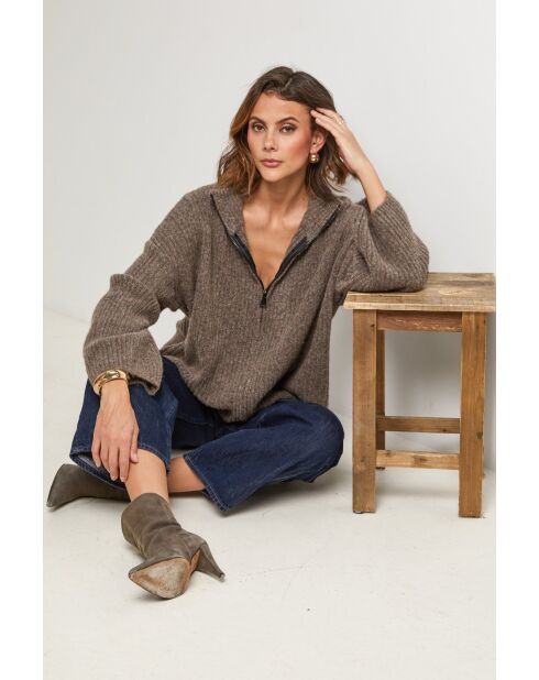 Gilet Opale taupe