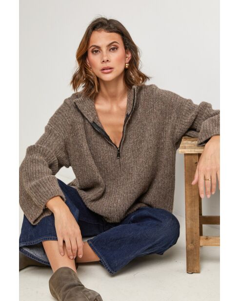 Gilet Opale taupe