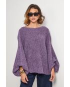 Pull en laine mélangée Tresor violet