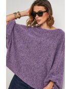 Pull en laine mélangée Tresor violet