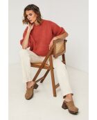 Pull en laine mélangée Willow brique