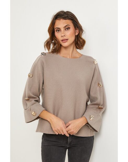 Pull Mirage taupe