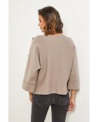 Taupefarbener Pullover Mirage
