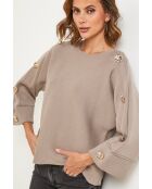 Taupefarbener Pullover Mirage