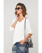 Pull en laine mélangée Windsor écru