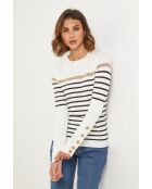 Top Theia ecru/nero