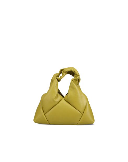 Sac à main en cuir Mini Didi vert pomme - 23 x 21 x 4,5 cm