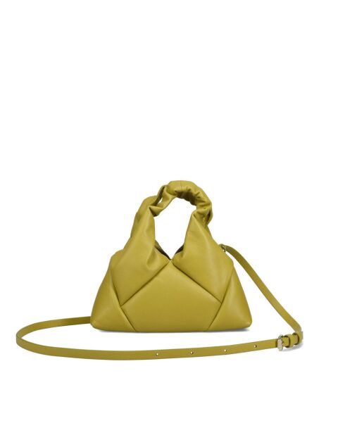 Sac à main en cuir Mini Didi vert pomme - 23 x 21 x 4,5 cm