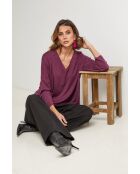 Jersey Windsor en mezcla de lana morada