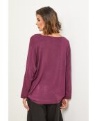 Jersey Windsor en mezcla de lana morada