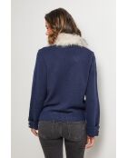 Marineblauw vest Thalia