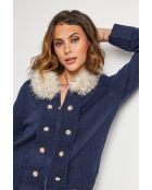 Marineblauw vest Thalia