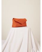 Sac baguette en cuir Piti orange - 26 x 12 x 5 cm