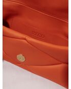 Sac baguette en cuir Piti orange - 26 x 12 x 5 cm