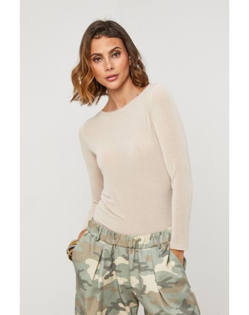 Top Emeraude beige