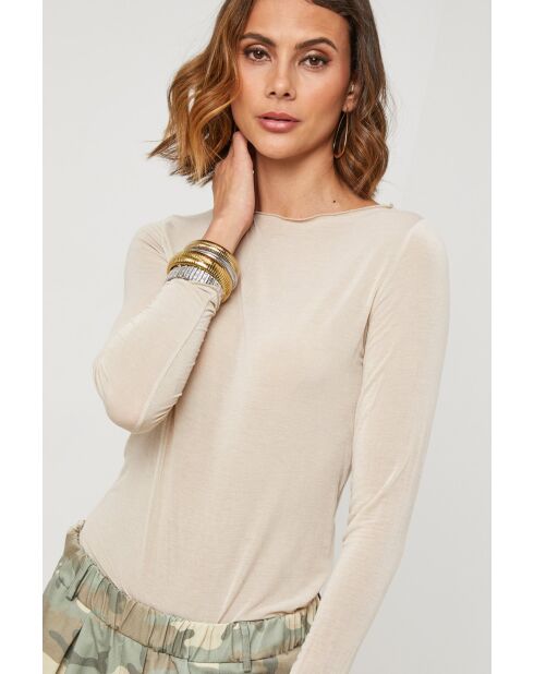 Top Emeraude beige