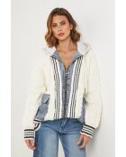 Vest in ecru terra