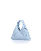 Himmelblaue Mini Didi Lederhandtasche - 23 x 21 x 4,5 cm