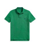 Maßgeschneidertes Slim Fit-Poloshirt aus Baumwolle in Grün