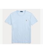 T-shirt in cotone slim fit personalizzata blu cielo