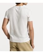 Weißes maßgeschneidertes Slim-Fit-T-Shirt