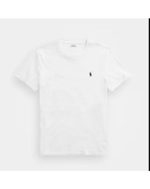 Weißes maßgeschneidertes Slim-Fit-T-Shirt