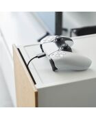 Opbergkast voor gameconsole Tower wit - 24,7x36,5x60,3 cm