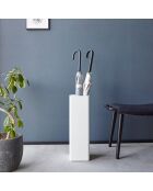 Slimme witte hoge paraplubak - 15x15x48 cm